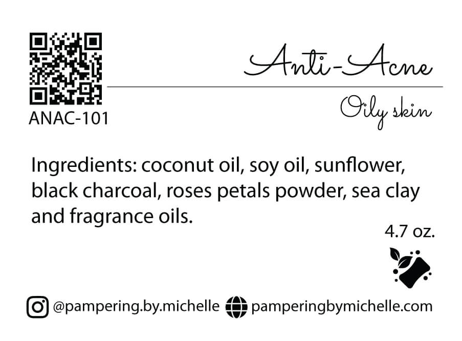 Anti-Acne Soap Label