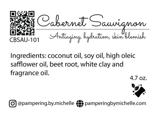 Cabernet Sauvignon Soap Label