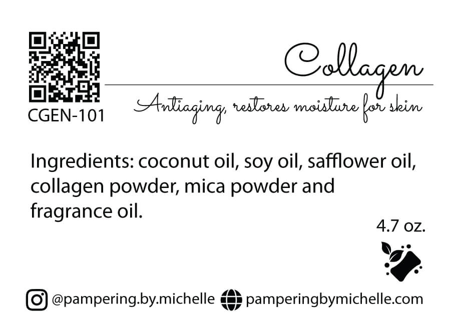 Collagen Soap Label