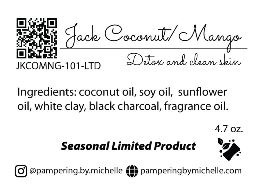 Jack Coconut / Mango Soap Label