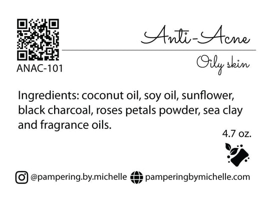 Anti-Acne Soap Label