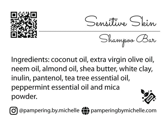 Sensitive Shampoo Label