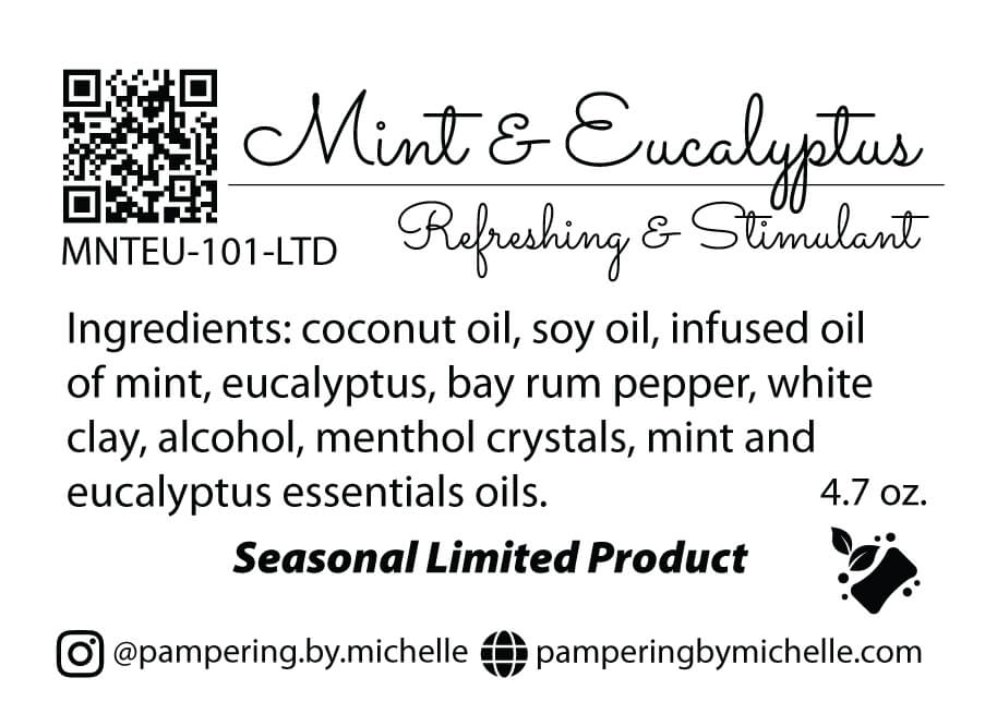 Mint & Eucalyptus Soap Label