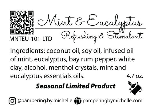 Mint & Eucalyptus Soap Label