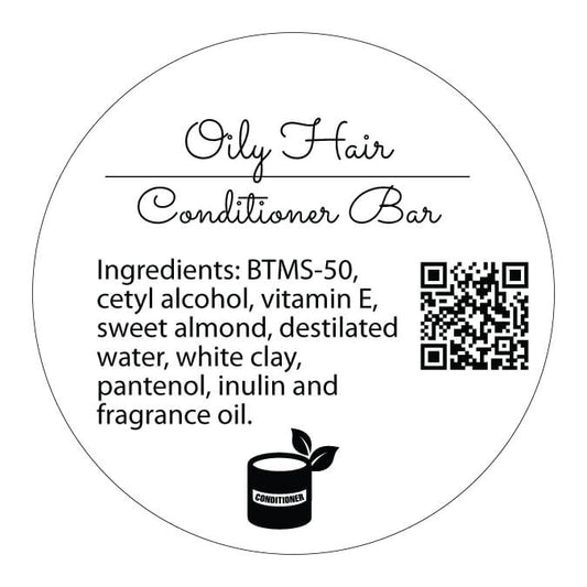 Oily Hair Conditioner Label