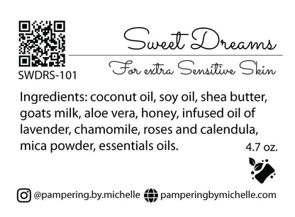 Sweet Dreams Soap Label