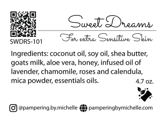 Sweet Dreams Soap Label