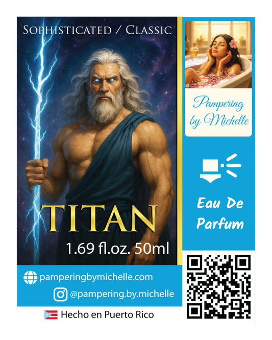 Titan Eau de Parfum Label
