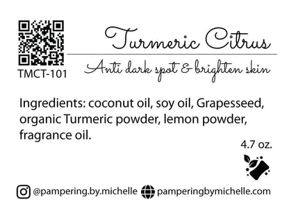 Turmeric Citrus Soap Label